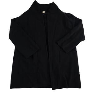 J‎ Crew merino wool Open-front Sweater-blazer For Women g7746 black S 6871